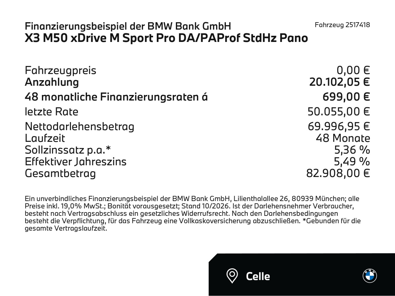 X3 M50 xDrive M Sport Pro DA/PAProf StdHz Pano Sportpaket Bluetooth HUD Navi LED Klima Aktivlenkung Standhzg PDC el. Fenster 4