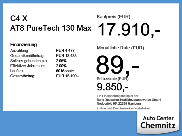 AT8 PureTech 130 Max 180°Kam/PDC/HUD/LED 6