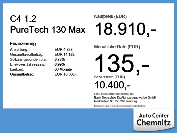 1.2 PureTech 130 Max LED/Navi/SHZ/2xKlima/LM 6